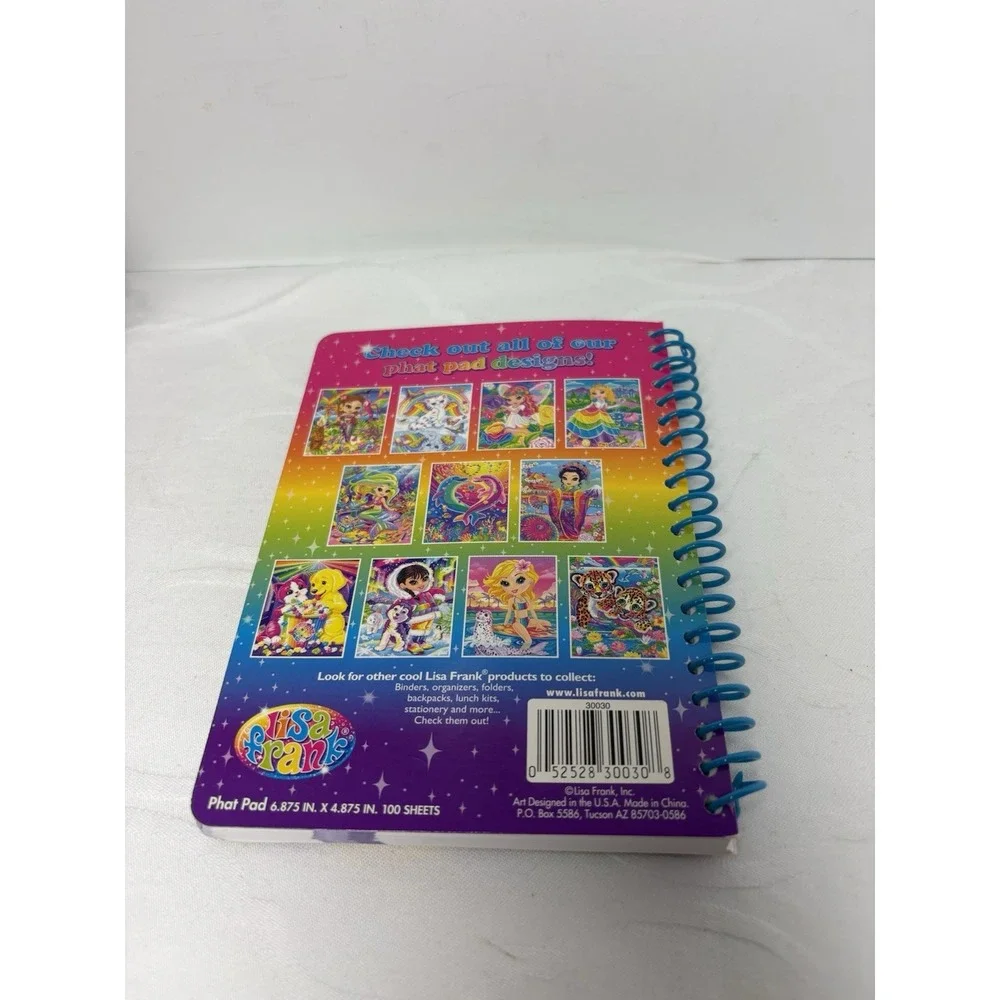 Lisa Frank Leopard Cub Phat Pad Notepad Notebook Spiral Lined Paper Colorful NOS